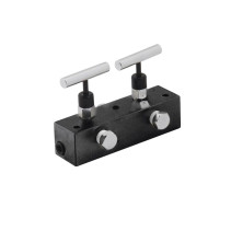 Distributor NORGAU Industrial NVRF382 with 2 valves 3/8" -18 NPTF 700 bar