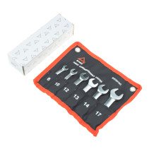 Набор ключей комбинированных 6 пр. трещоточные, шарнирные короткие (8, 10, 12, 13, 14, 17) ARNEZI R1030760