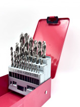 Набор сверл №70 Р6М5 HSS, шлифованные, 118° d=2/2,5/3/3,3/3,4/3,5/4/4,2/4,5/5/5,2/5,5/6/6,5/6,8/7/8/8,5/9/10/10,2/10,5/11/12/13 = 25 pcs, метал кейс