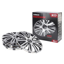 Колпаки R17 Galaxy 4шт (серебристо-черные) ABS-пластик ARNEZI A0702027