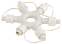 ERA ERAPS-OR2 Circular Splitter for Garlands 6 Sockets IP44 PVC 24 V