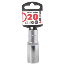 Головка 1/2" 6-и гр. 20 мм L=78 мм удлиненная, на холдере Arnezi R0300120