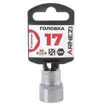 Головка 3/8" 6-и гр. 17мм, L=30 мм на холдере Arnezi R0200017