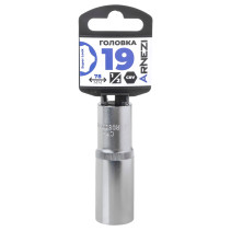 Головка 1/2" Super Lock 19 мм L=78 мм удлиненная, на холдере Arnezi R0300919