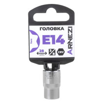 Головка 3/8" внешний TORX Е14, L=28 мм на холдере ARNEZI R0202014