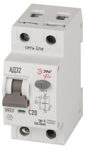 Automatic differential current switch 6kA ERA PRO D326E2C20A30 AD-32 electronic 1P+N C20 30mA type A