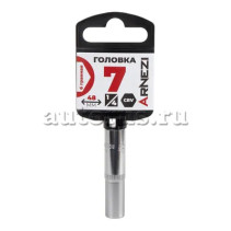 Головка 1/4" 6-и гр. 7 мм L=48 мм удлиненная, ARNEZI R0000107