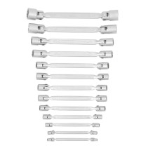 Набор торцевых двусторонних шарнирных ключей NORGAU Industrial NBS34-013, 13 предметов