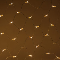 Garland ERA ERAPS-SKW1 LED Christmas Net 3x2m Warm White Light 300 LED White Rubber