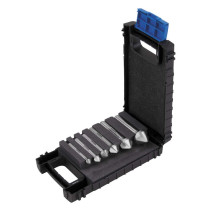 Set of countersinks NORGAU Industrial for metal 6.3-20.5 mm, 90°, Z3, HSS, form C, 6 pieces