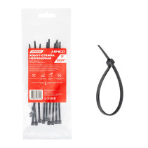 Nylon yoke 3.5 x 150 mm, black 10 pcs Arnezi A0903020