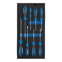 Набор отверток в ложементе NORGAU Industrial SL/PH/PZ, 8 предметов, N151-161-008