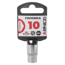 Головка 3/8" 6-и гр. 10мм, L=28 мм на холдере Arnezi R0200010