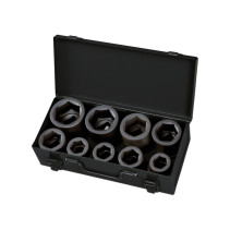 1" NORGAU Industrial impact head Set, 24-50 mm, 11 pieces, N21K-009