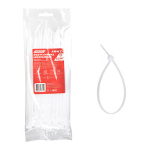 Nylon yoke 3.6 x 200 mm, white 100 pcs Arnezi A0903023