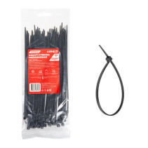 Nylon yoke 3.6 x 200 mm, black 100 pcs Arnezi A0903025