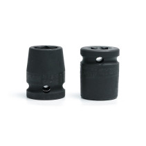 Set of hexagonal impact end heads NORGAU Industrial 1/2’, 5 pieces, N19K-005 in a plastic case