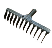 Rake 12 teeth rail steel