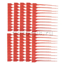 Plastic seal numbered 250mm red 100 pcs ARNEZI A0903000