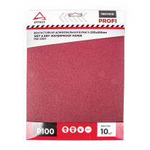 Waterproof sandpaper 230x280 mm P100 Profi (10 pcs) ARNEZI R8011008