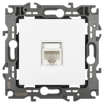 Розетка ЭРА Серия 12 12-3107-01М информационная RJ45 белый матовый