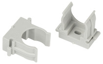 Крепеж-клипса ЭРА CLIP-20-G-MP для трубы прямой монтаж серая d20мм 100шт