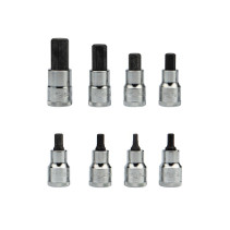 Набор торцевых головок со вставками NORGAU Industrial 1/2”, 8 предметов, NI198-H517 в металлическом ящике