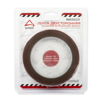 Double-sided adhesive tape 0.8mm x8 mm x5 m acrylic grey in blister ARNEZI R8030231