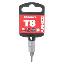 Головка 1/4" со вставкой TORX T8 L=38 Arnezi R0004408