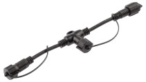 ERA ERAPS-C Garland Connector T-shaped IP65 Rubber Black