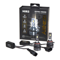 LED Lamp 12/24V HIR2 65W 4900lm PX20d 6000K ARNEZI Extra Vision LED 2 pcs DUOBOX IP68 A2000008