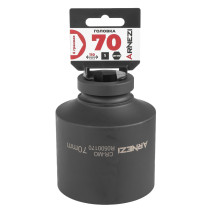 Головка ударная 1"DR 6-гр. 70 мм Cr-Mo удлиненная, на холдере ARNEZI R0500170