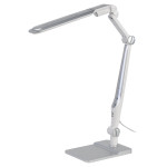 Настольный светильник ЭРА NLED-497-12W-S светодиодный на струбцине и с основанием серебро