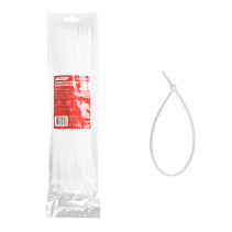 Nylon yoke 3.6 x 300 mm, white 100 pcs Arnezi A0903031