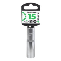 Головка 1/2" Gear Lock 15 мм L=78 мм удлиненная, на холдере Arnezi R0330115