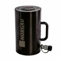 Hydraulic cylinder NORGAU Industrial aluminum with hollow rod 100 t, NCMLF100-150