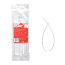 Nylon yoke 2.5x200 mm, white 10 pcs Arnezi A0903014