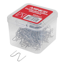 Скобы для пайки пластика 0.6 мм M-образные 100шт ARNEZI R7600023