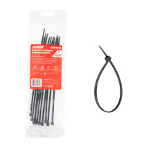 Nylon yoke 3.6 x 200 mm, black 10 pcs Arnezi A0903024