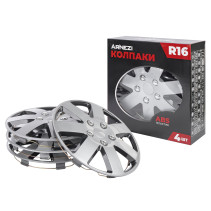 Колпаки R16 Rigel 4шт (серебристо-черные) ABS-пластик ARNEZI A0702064
