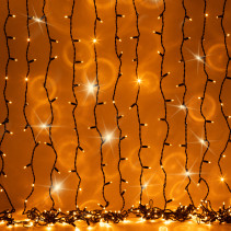 Garland ERA ERAPS-Z LED Christmas Curtain 2*3M Yellow 600 LED
