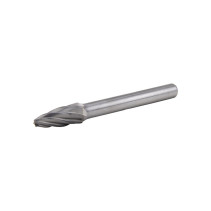 Carbide borehole NORGAU Industrial parabolic 8 mm, R1.2, shape F, ALU