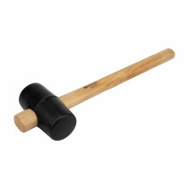 Киянка резиновая NORGAU Industrial с деревянной рукоятью 225 г, 50 мм, N226-50