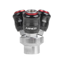 Соединитель быстросъемный на три соединения, европейский стандарт Arnezi R7502104