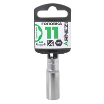 Головка 1/4" Gear Lock 11 мм L=48 мм удлиненная, на холдере Arnezi R0030111