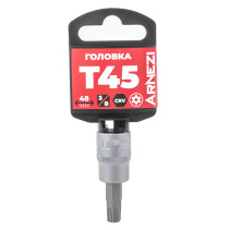 Головка 3/8" со вставкой TORX Security T45, L=48 мм на холдере Arnezi R0204745