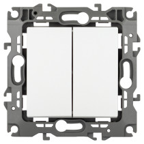 ERA Series 12 12-1112-01M Double Crossover Switch, 10AH-250V, Matt white