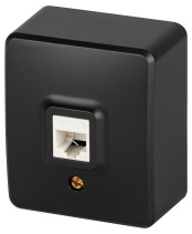 Розетка ЭРА Эксперт 11-3203-05 информационная RJ45 IP20 ОУ антрацит