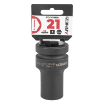 Головка ударная 1"DR 6-гр. 21 мм Cr-Mo удлиненная, на холдере ARNEZI R0500121
