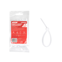 Nylon yoke 2.5x100 mm, white 100 pcs Arnezi A0903011